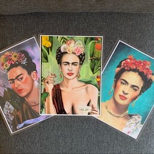 Frida Kahlo Laminated Arts Set of 3